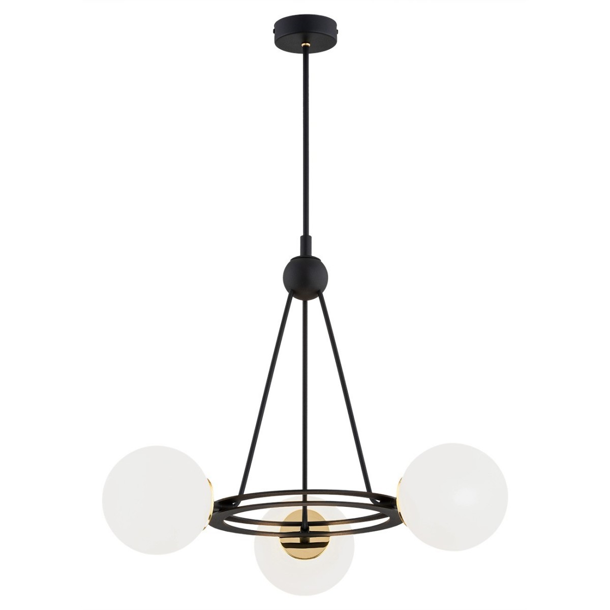 Argon AMALFI 6150 lampa wisząca z kulistymi, mlecznymi kloszami