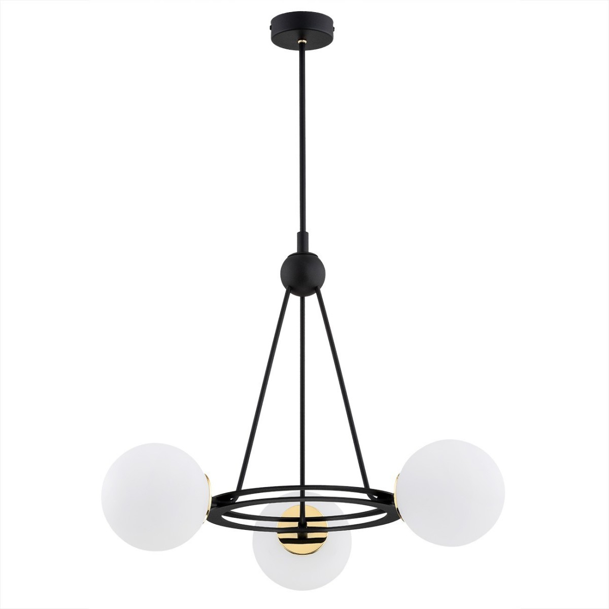 Argon AMALFI 6150 lampa wisząca z kulistymi, mlecznymi kloszami