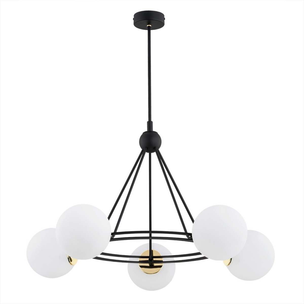 Argon AMALFI 2119 lampa wisząca z kulistymi, mlecznymi kloszami