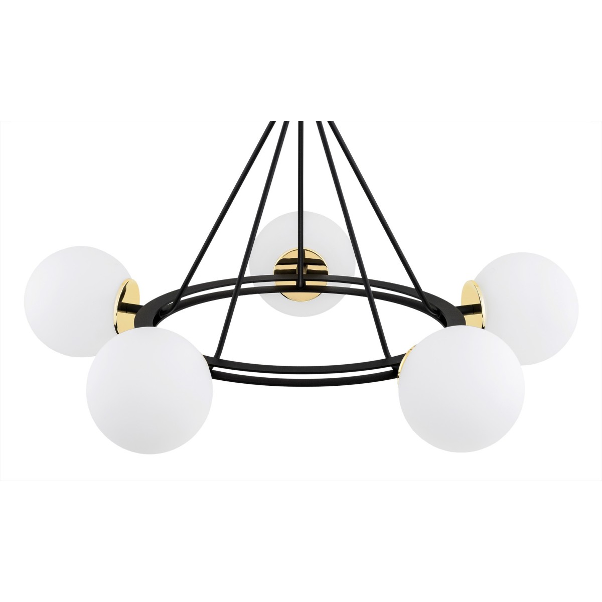 Argon AMALFI 2119 lampa wisząca z kulistymi, mlecznymi kloszami