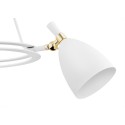 Argon CHARLOTTE 6148 biała lampa wisząca z elementami mosiądzowanymi