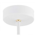 Argon CHARLOTTE 6148 biała lampa wisząca z elementami mosiądzowanymi