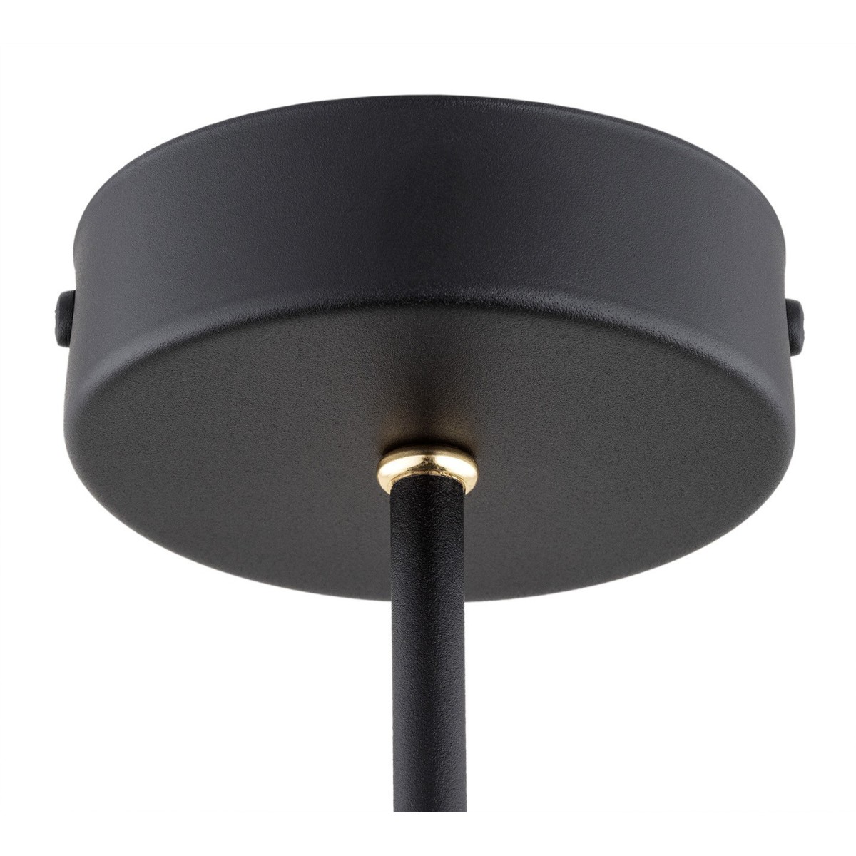 Argon CHARLOTTE 6149 czarna lampa wisząca z elementami mosiądzowanymi