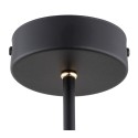 Argon CHARLOTTE 6149 czarna lampa wisząca z elementami mosiądzowanymi