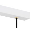 Argon ORTE 6173 biała lampa wisząca z elementami mosiądzowanymi