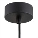 Argon ORTE 4915 czarna lampa wisząca z elementami mosiądzowanymi