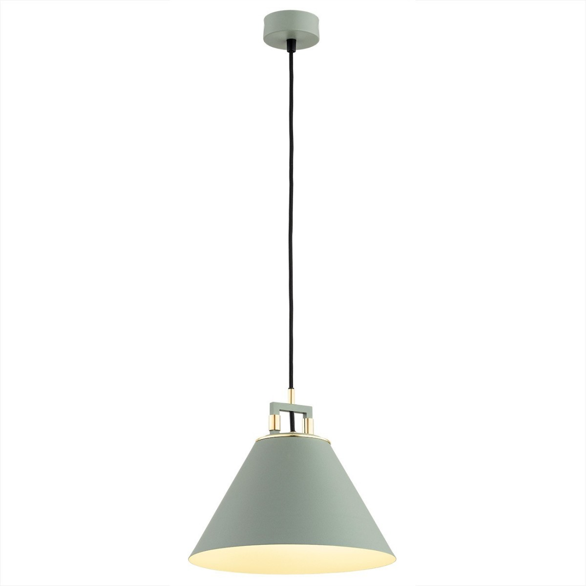 Argon ORTE 4916 szałwiowa lampa wisząca z elementami mosiądzowanymi