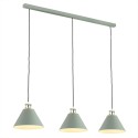 Argon ORTE 6177 szałwiowa lampa wisząca z elementami mosiądzowanymi