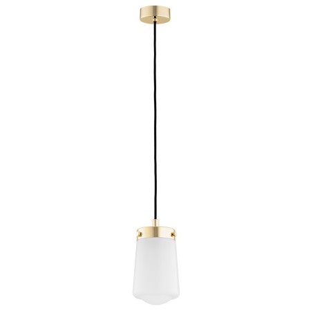 Argon PASADENA 8004 biała lampa wisząca z elementami mosiądzowanymi