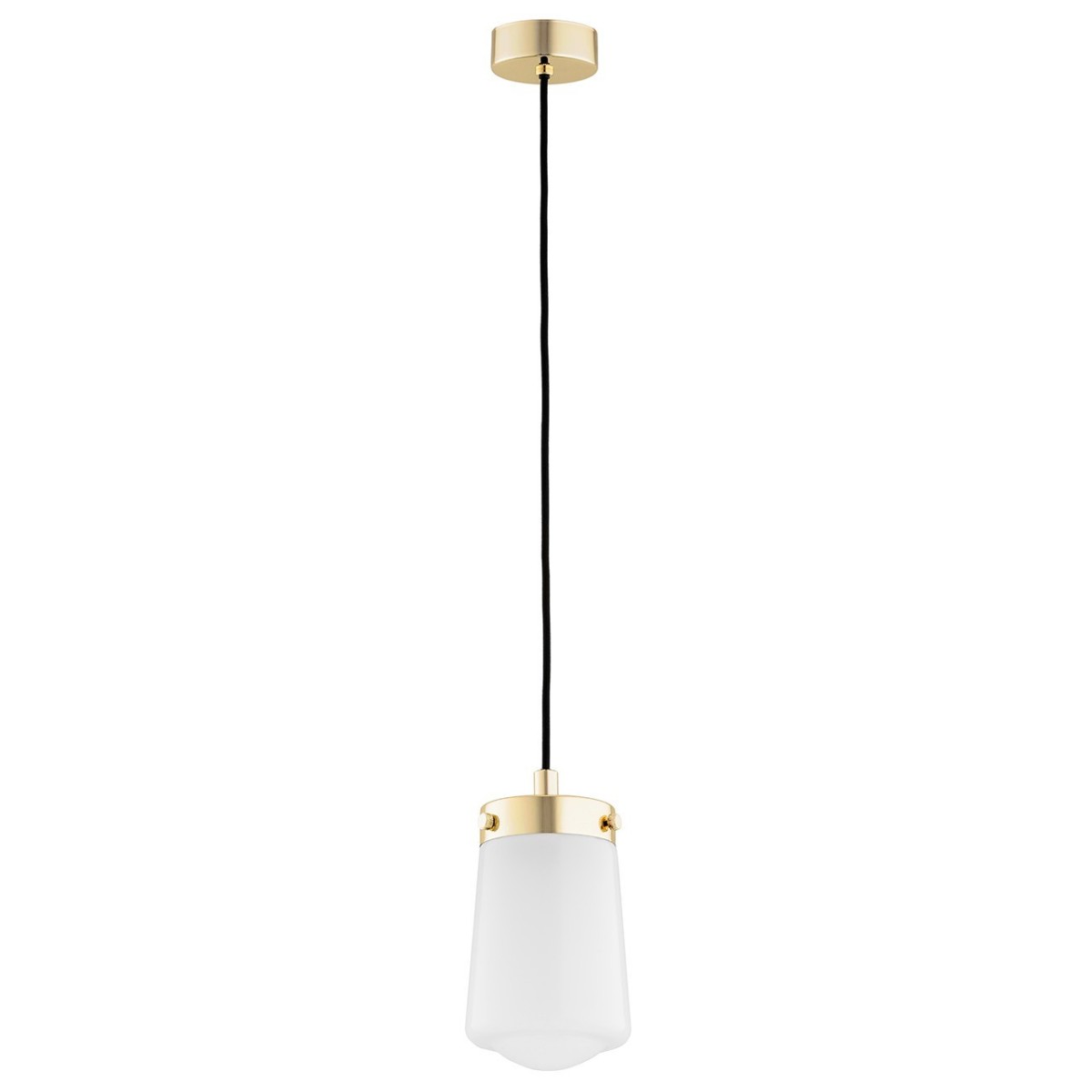 Argon PASADENA 8004 biała lampa wisząca z elementami mosiądzowanymi