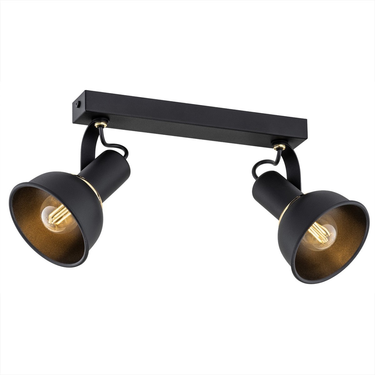 Argon TWIST 7037 czarny podwójny reflektor