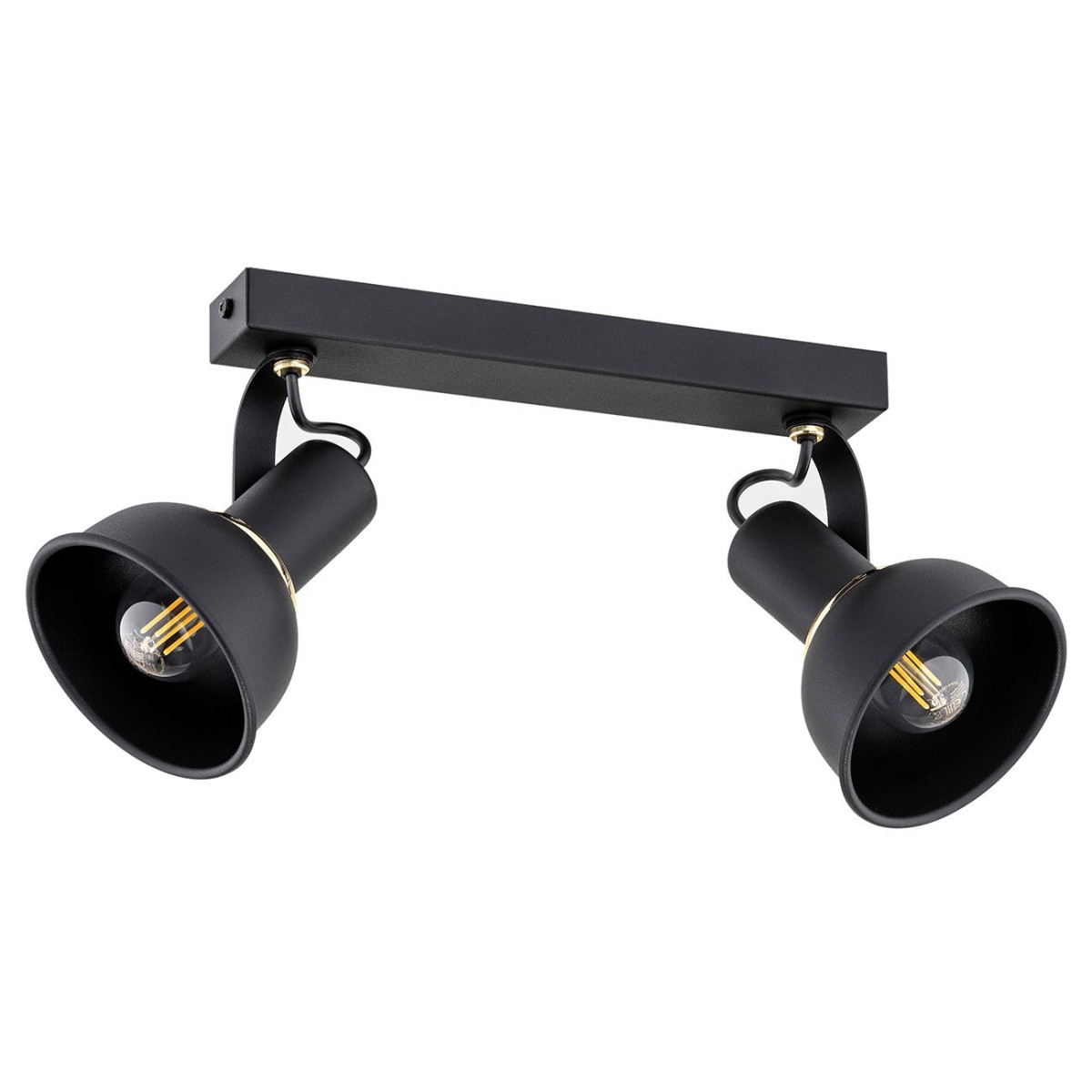 Argon TWIST 7037 czarny podwójny reflektor