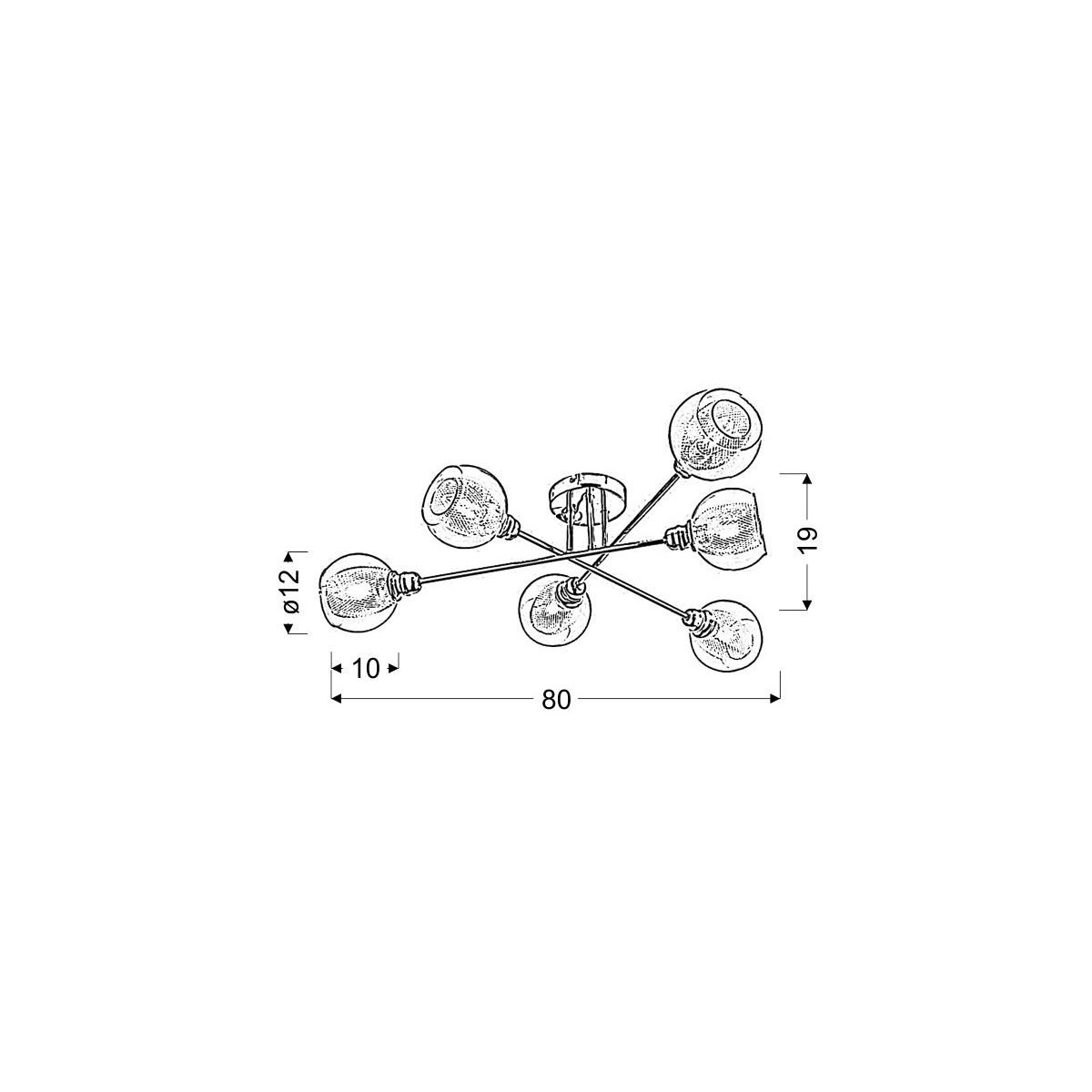 Candellux DIXI 36-61362 6xE14