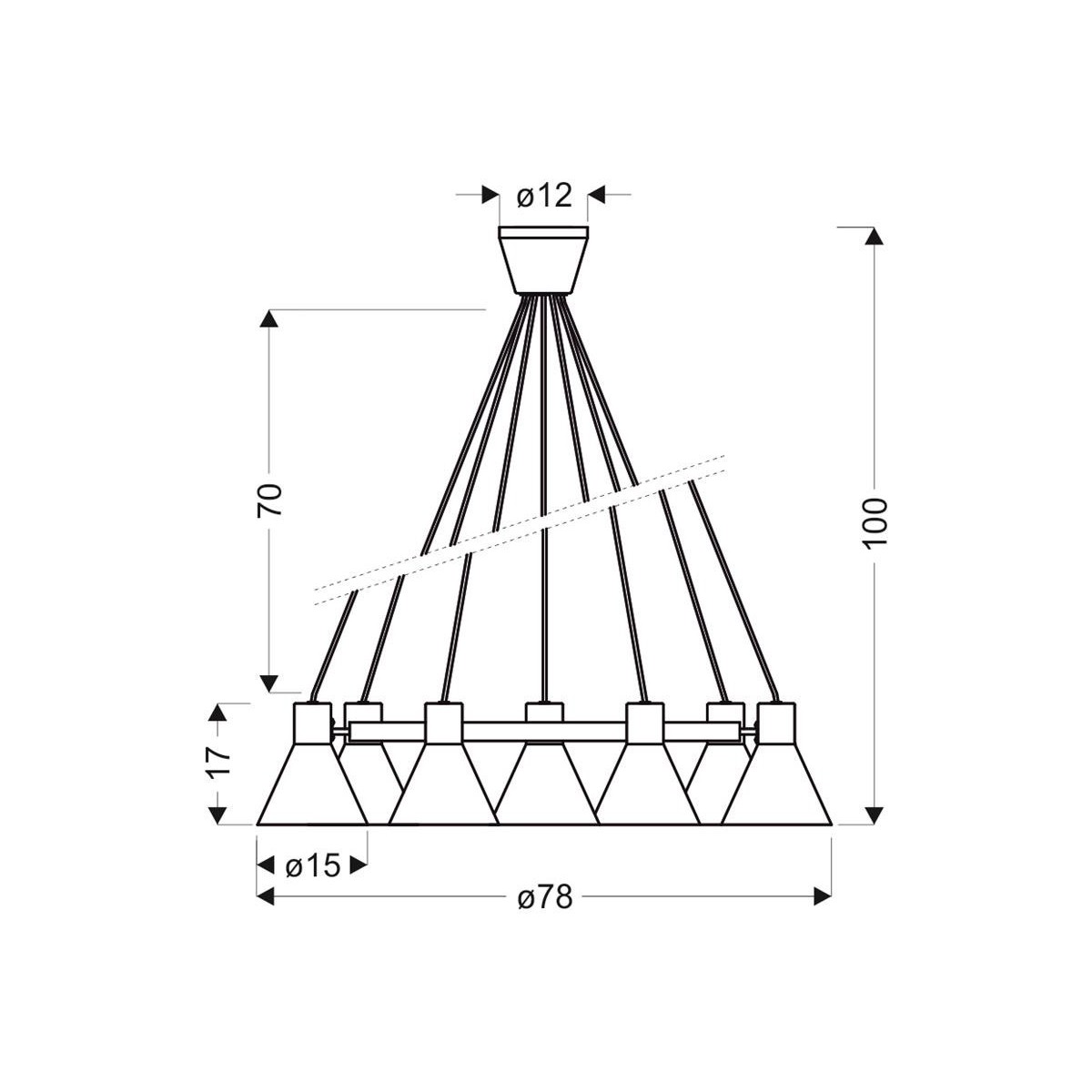 Candellux MORE 37-71170 1xE27