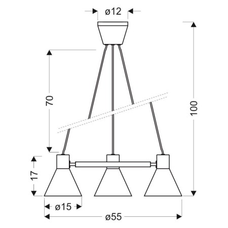 Candellux MORE 33-71156 3xE27