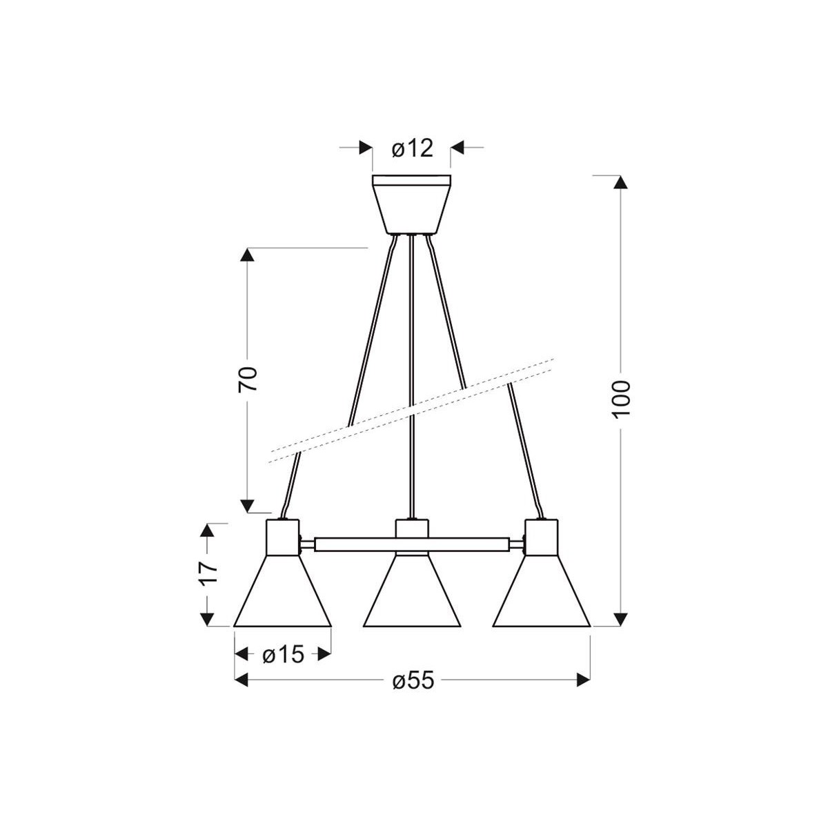 Candellux MORE 33-71156 3xE27