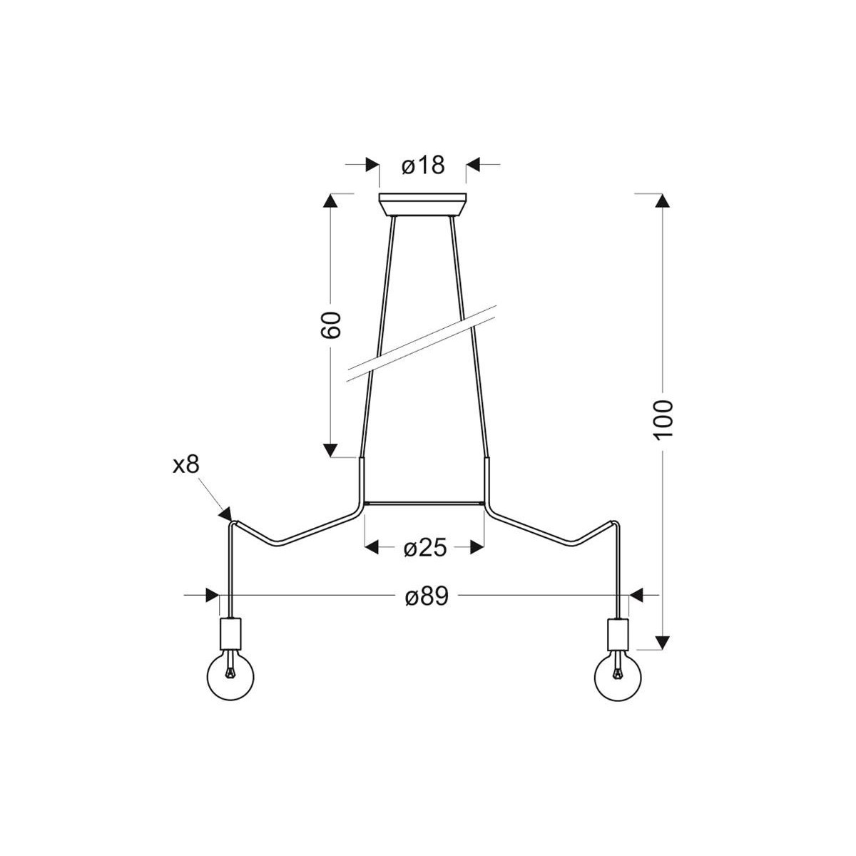 Candellux BASSO 38-71040 8xE27
