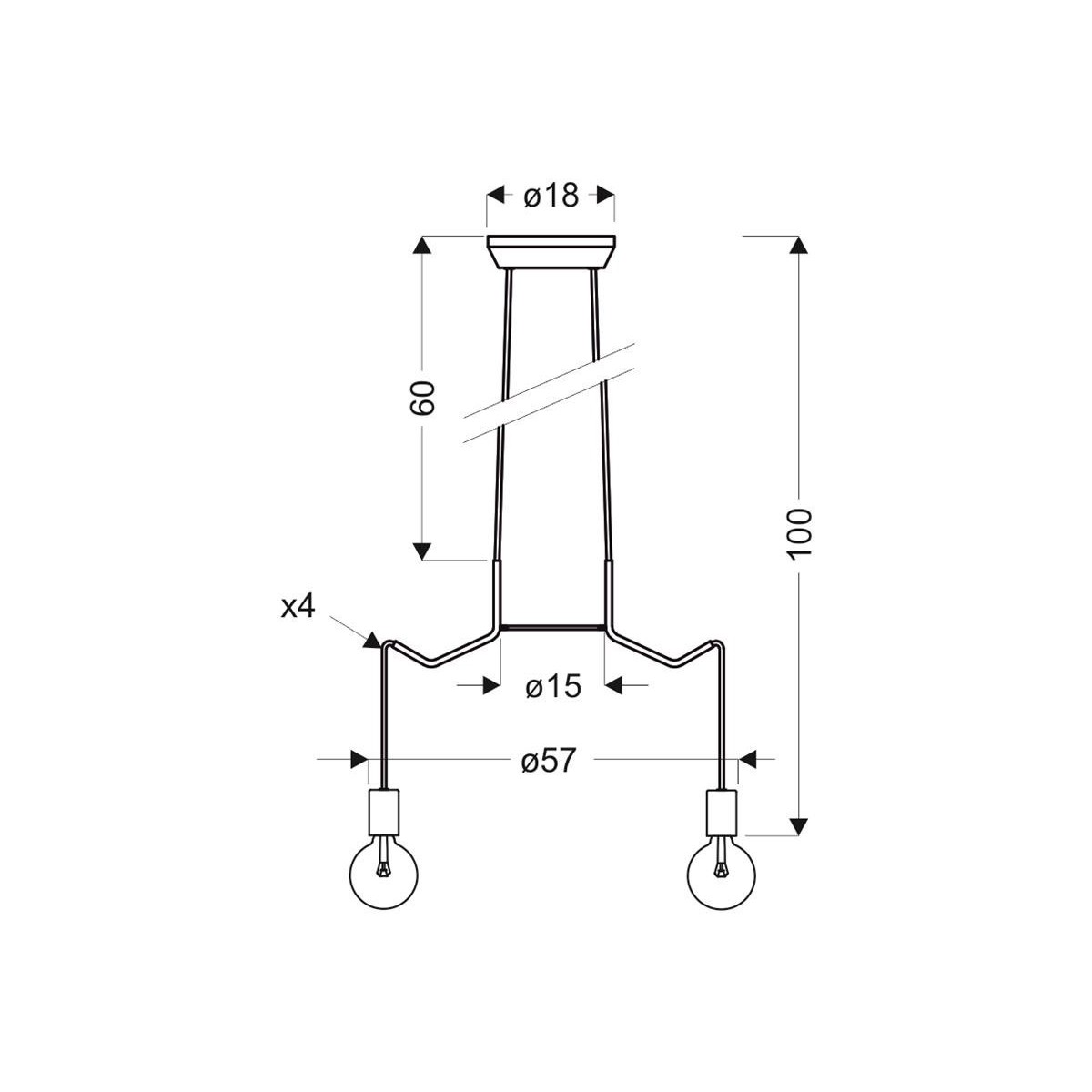 Candellux BASSO 34-71019 4xE27