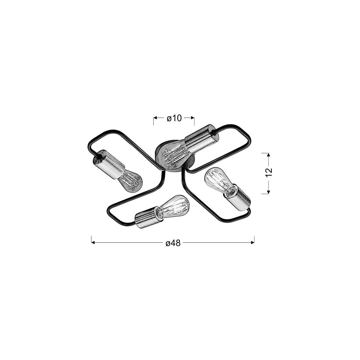 Candellux HERPE 34-66923 4xE27