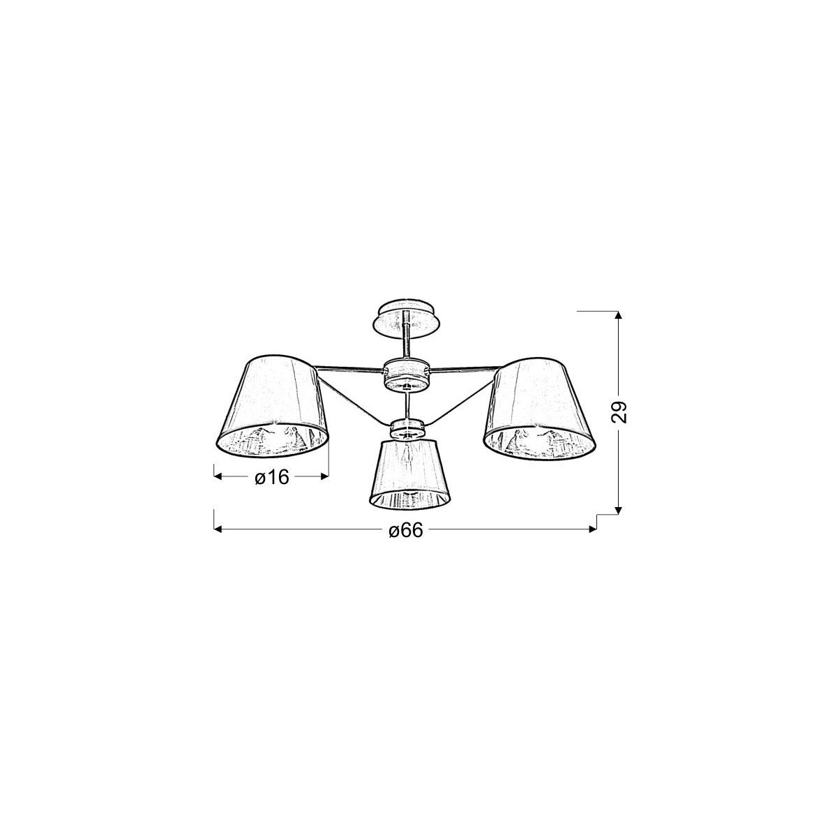 Candellux CORTEZ 33-54982 3xE14