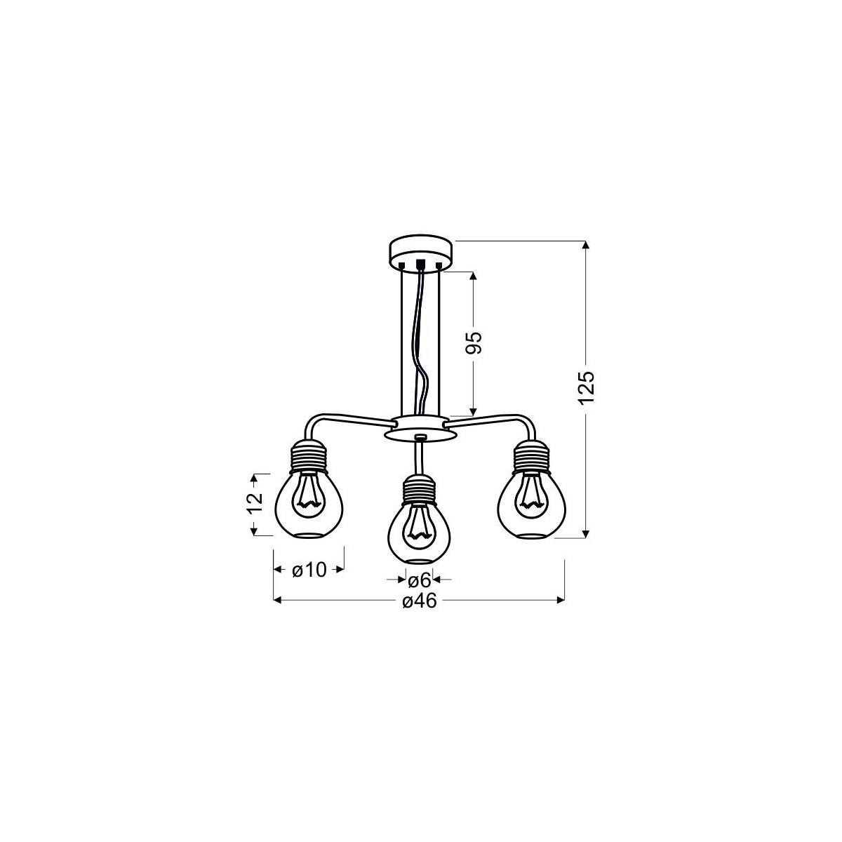 Candellux GLIVA 33-58539 3xE27