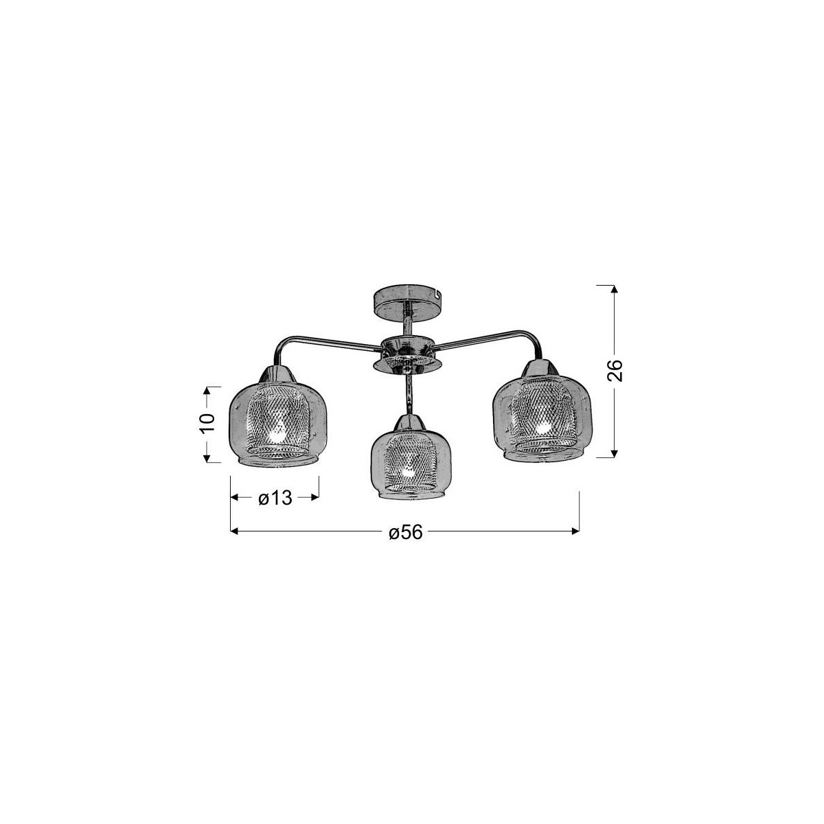 Candellux RAY 33-67081 3xE14