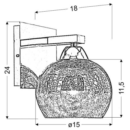 Candellux CROMINA 21-22240 1xE27