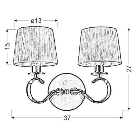 Candellux CLARA 22-21564 2xE14