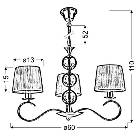Candellux CLARA 33-21618 3xE14
