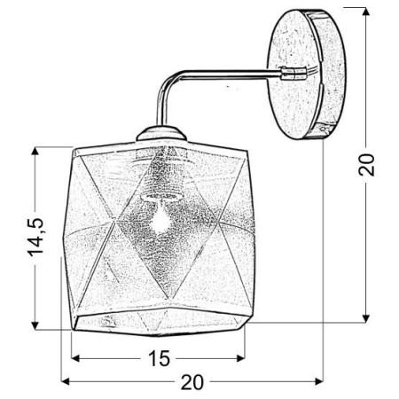 Candellux NOSJA 21-62512 1xE27