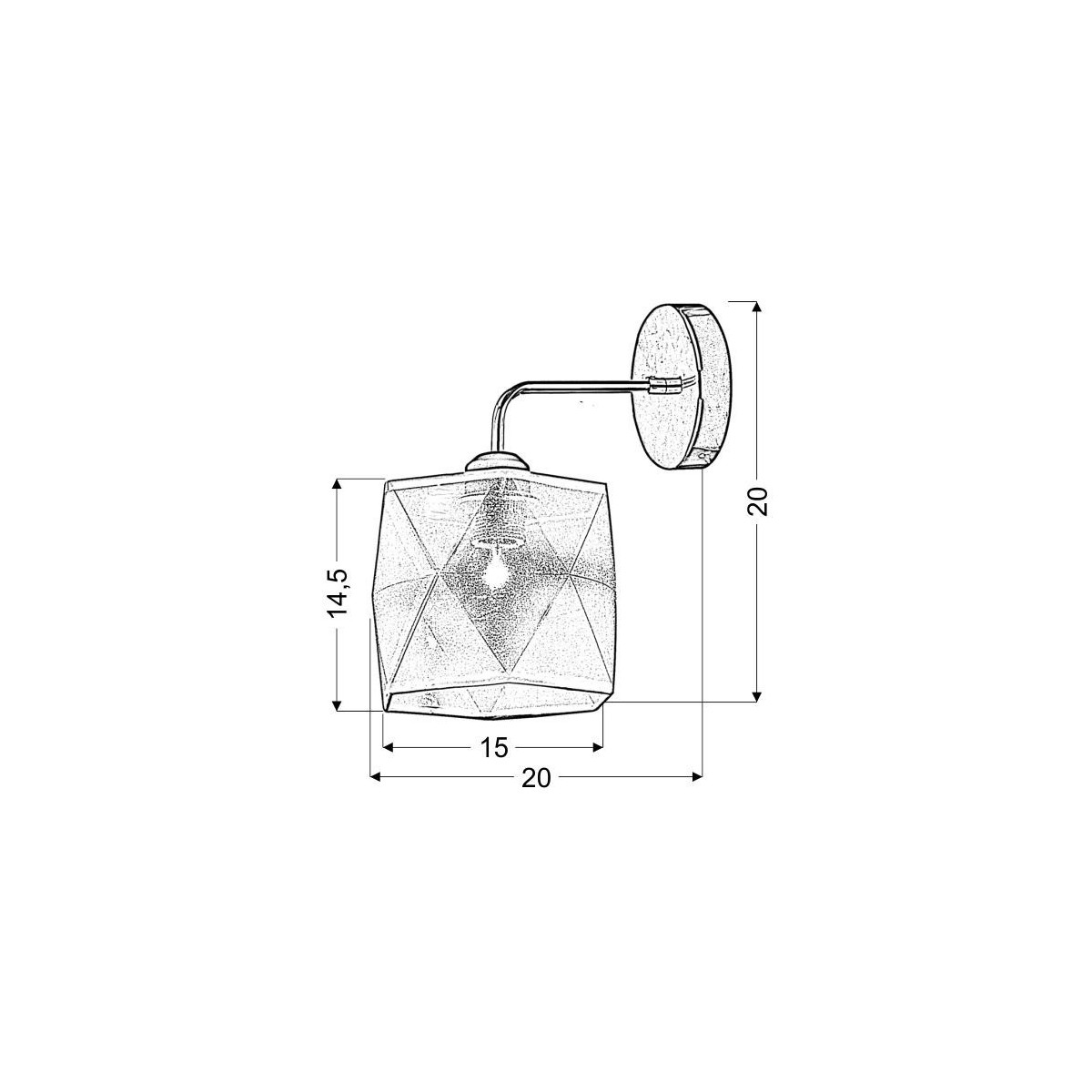 Candellux NOSJA 21-62512 1xE27