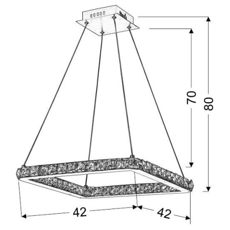 Candellux LORDS 31-34854 2xLED - 1200 lm - 24W LED - 6000K