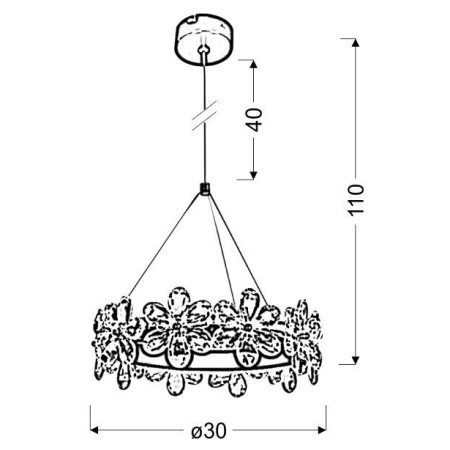 Candellux ARVIN 31-69702 1xLED - 1300 lm - 14W LED - 3000K