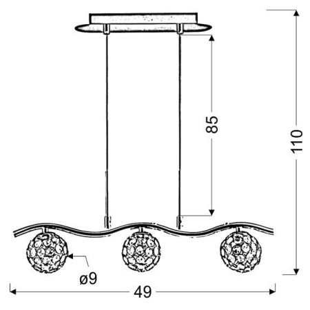 Candellux STARLET 33-85743 3xG9