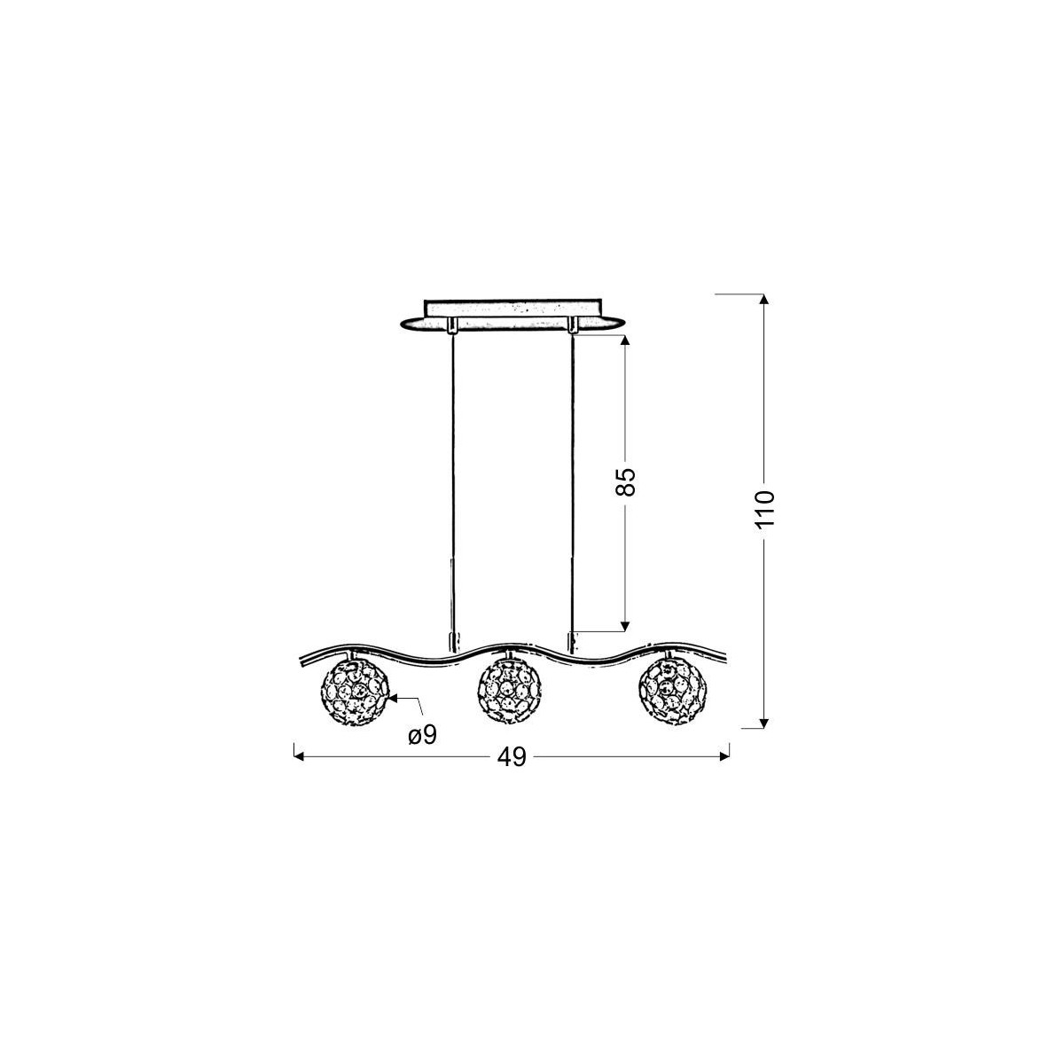 Candellux STARLET 33-85743 3xG9
