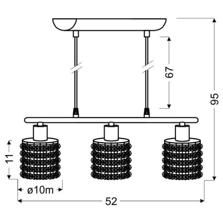Candellux ROYAL 33-35885 3xG9