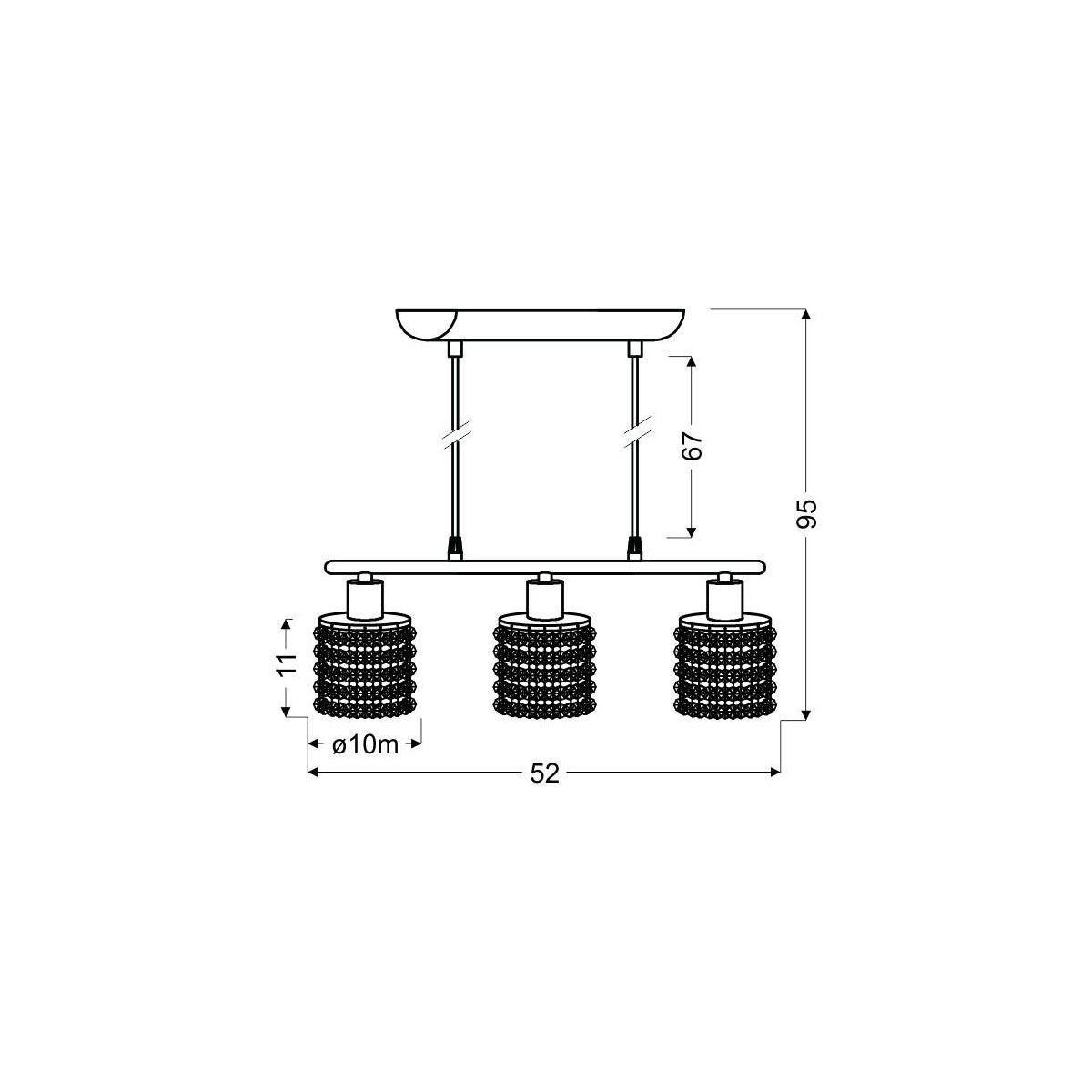 Candellux ROYAL 33-35885 3xG9
