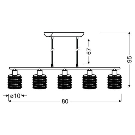 Candellux ROYAL 35-35724 5xG9