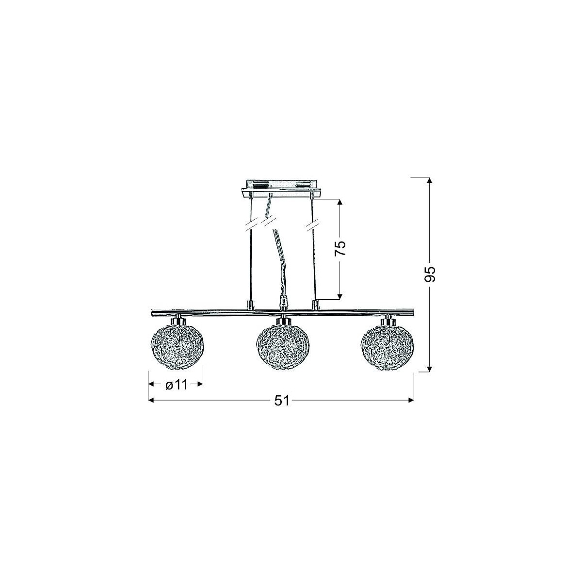 Candellux SPHERE 33-14023 3xG9