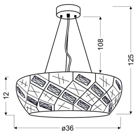 Candellux GLANCE 31-64851 1xLED - 24W LED - 4000K