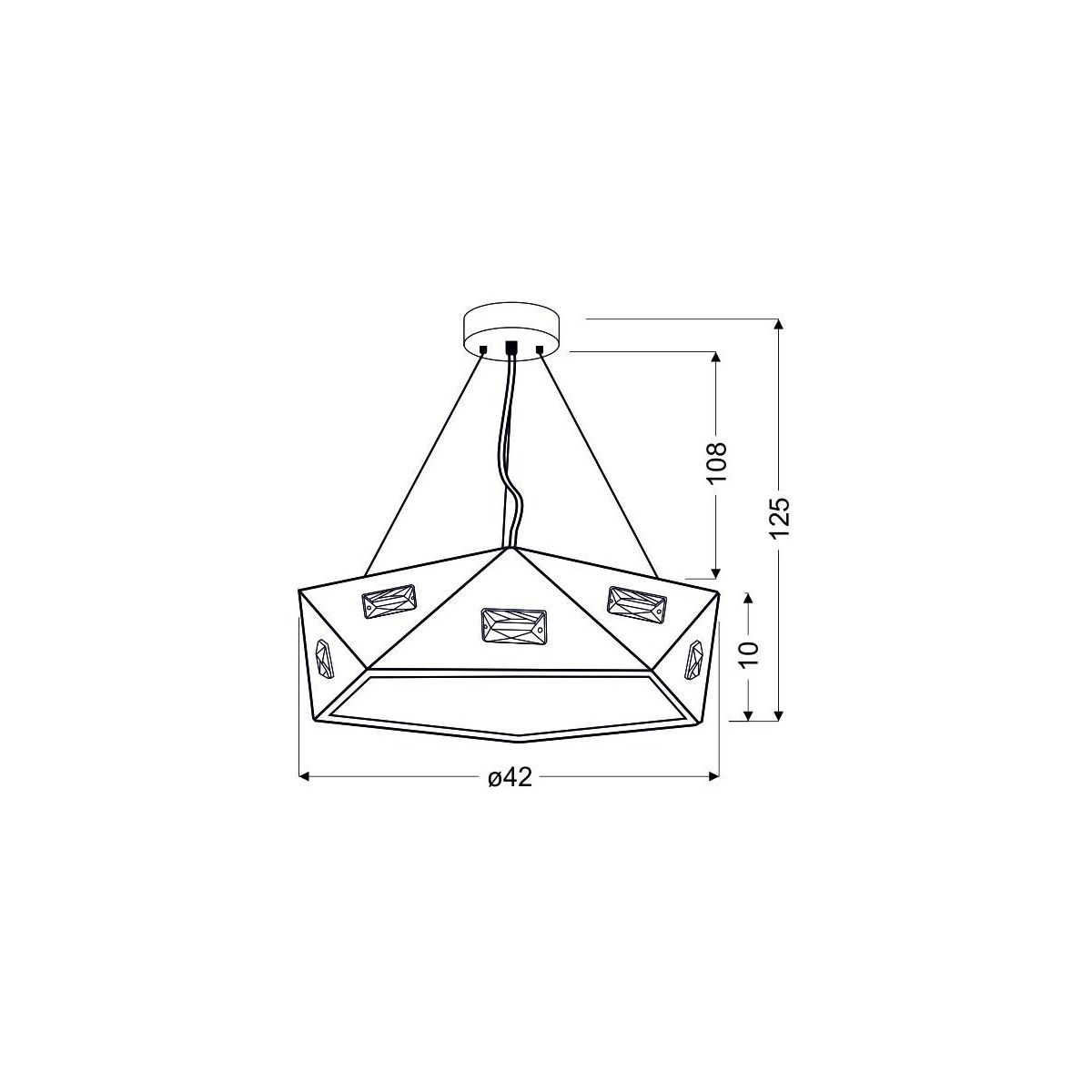 Candellux NEMEZIS 31-64882 1xLED - 24W LED - 4000K