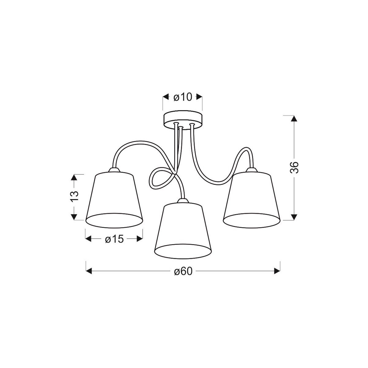 Candellux LUK 33-70746 3xE14