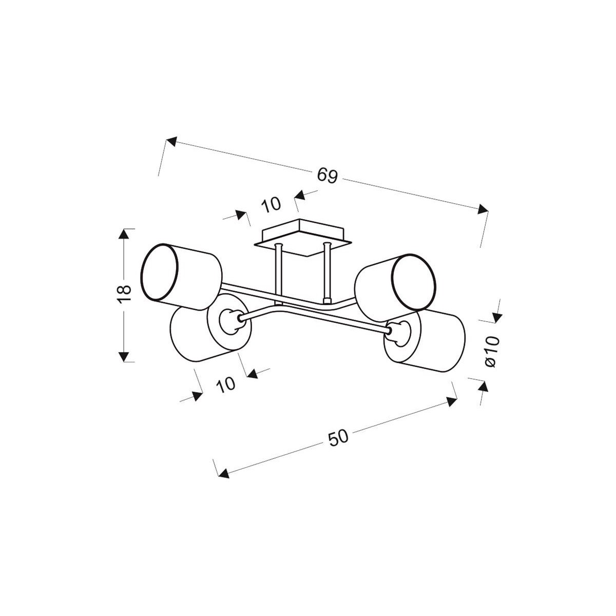 Candellux SAX 34-70685 4xE14