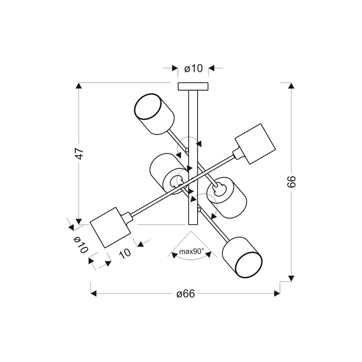 Candellux SAX 36-70715 6xE14