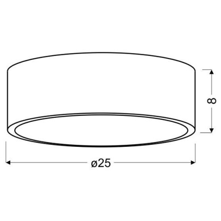 Candellux ZIGO 10-39545 1xLED - 600 lm - 10W LED - 6000K