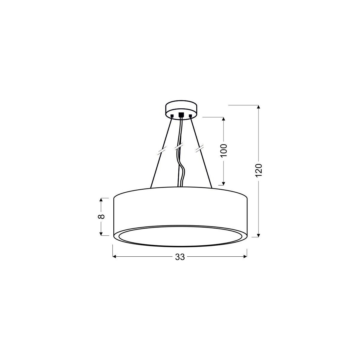 Candellux ZIGO 31-39521 1xLED - 1000 lm - 16W LED - 6000K