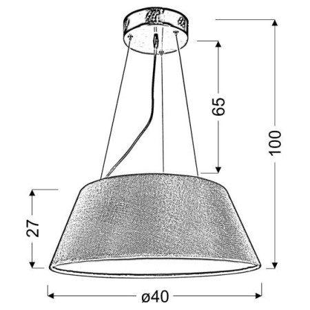 Candellux GUSTO 31-41487 1xLED - 1150 lm - 19W LED - 6000K