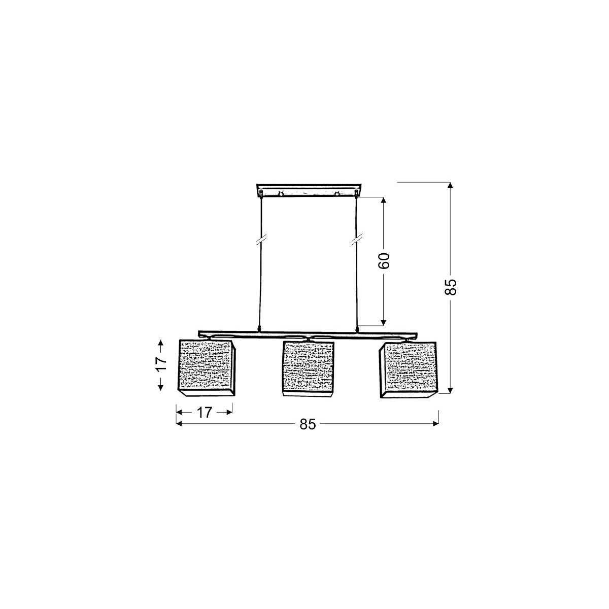 Candellux BOHO 33-58355 3xE27