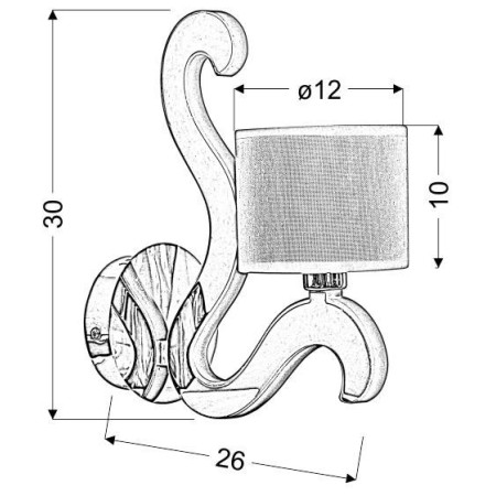 Candellux AMBROSIA 21-33864 2xE14 - 300 lm - 6W LED - 3000K
