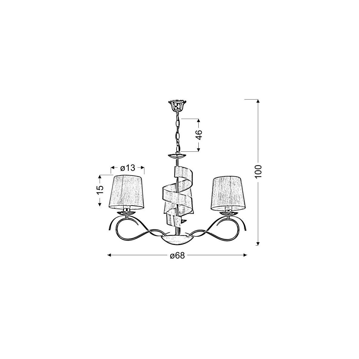 Candellux DENIS 33-23421 3xE14